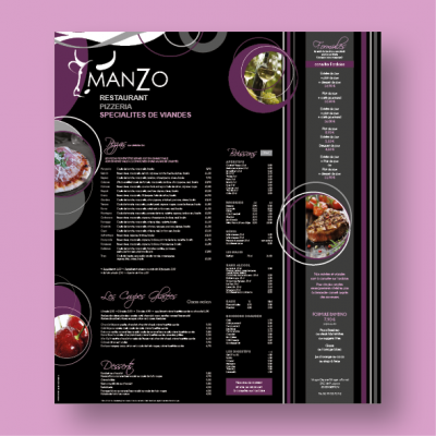 Manzo menu extérieur