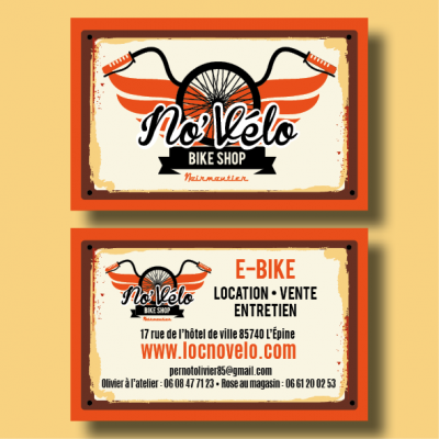 No Vélo carte de visite